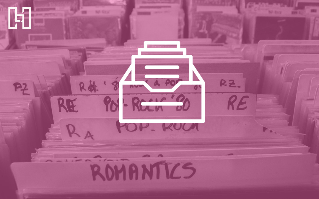 Featured image of records store bins and file folder icon