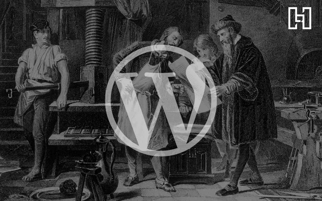 Featured image of Gutenberg using his press.