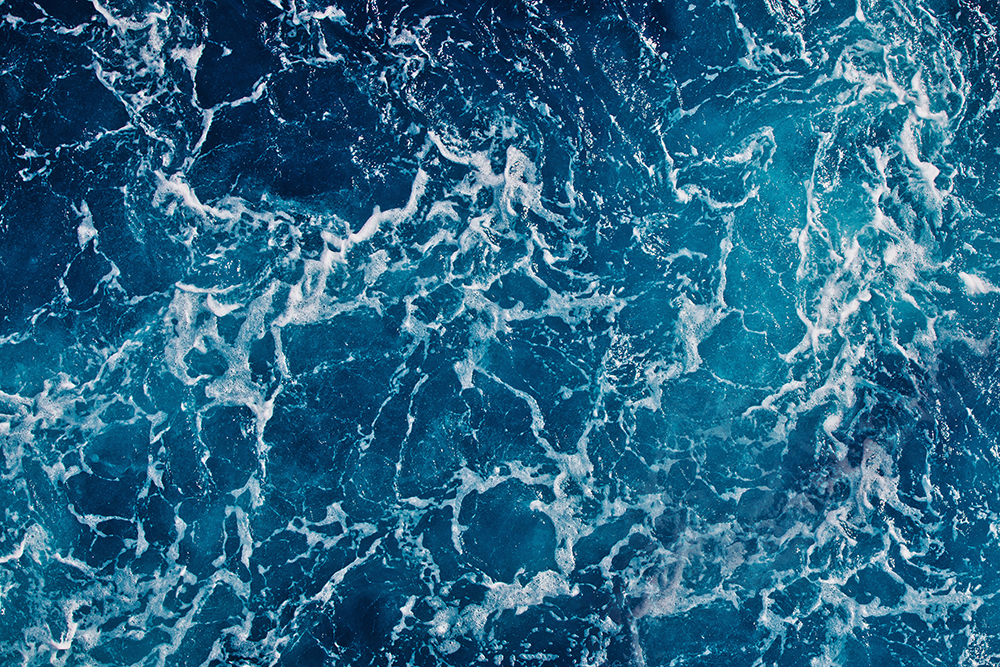JPEG image of close up on blue ocean waves